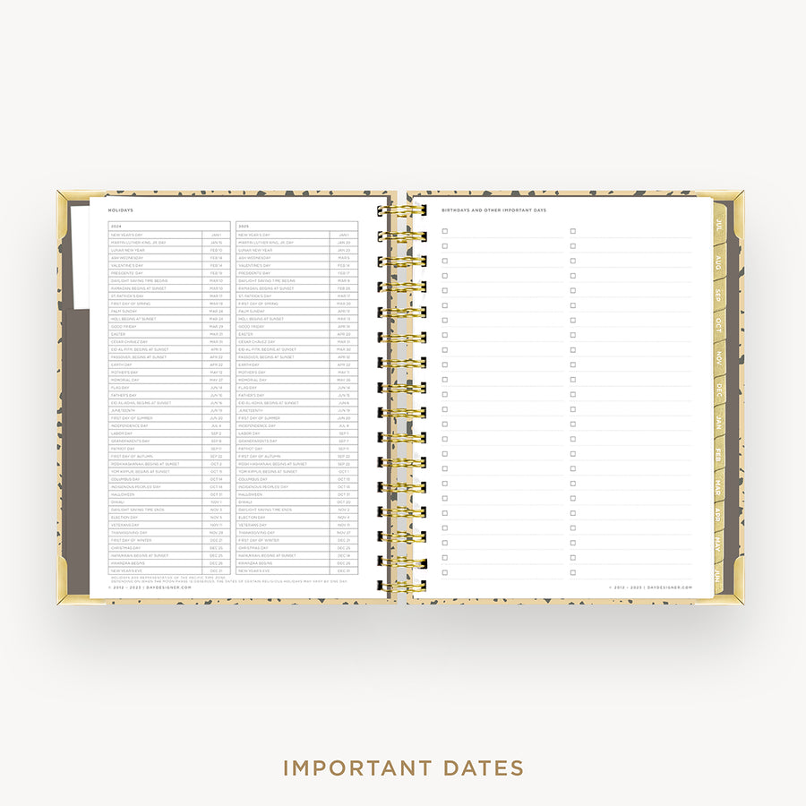 Day Designer 2024-25 mini weekly planner: Savannah cover with holidays page