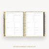 Day Designer 2024-25 mini weekly planner: Savannah cover with entertainment party planner