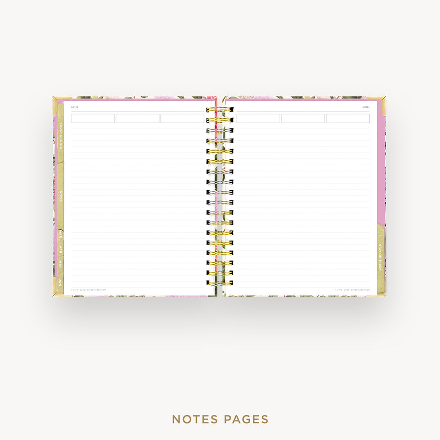 Day Designer 2024-25 weekly planner: Camellia cover with note-taking pages