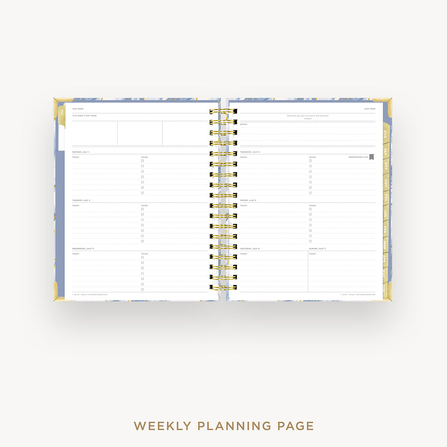 Day Designer 2024-25 weekly planner: Azure cover  with weekly planning pages
