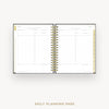 Day Designer 2024-25 daily planner: Black Pebble Texture cover with daily planning page