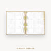 Day Designer 2024-25 daily planner: Caramel Latte Pebble Texture cover with 12 month calendar