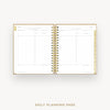 Day Designer 2024-25 daily planner: Caramel Latte Pebble Texture cover with daily planning page