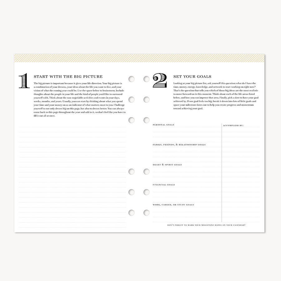A5 Planner Inserts: 2025-26 Weekly/Monthly A5 (Academic Year)