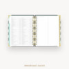 Day Designer 2025 daily planner: Black Stripe cover with holidays