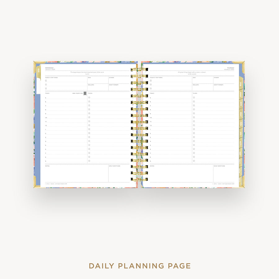 Day Designer 2025 daily planner: Lorelei cover with daily planning page