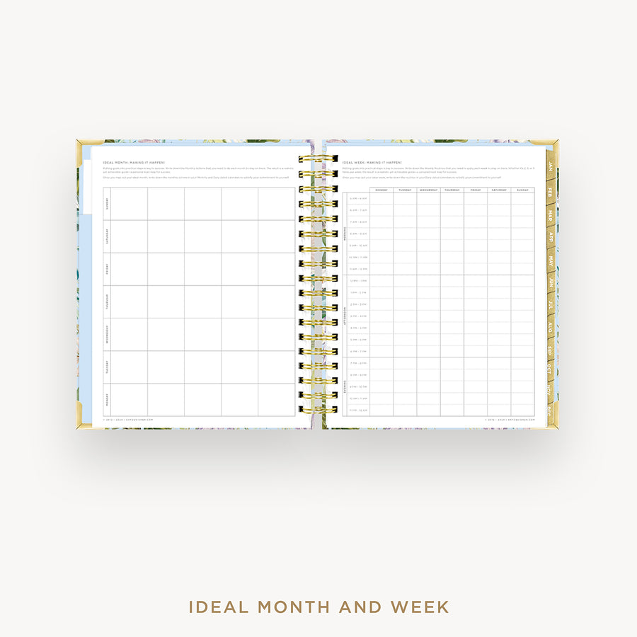 Day Designer 2025 daily planner: Palmetto cover with ideal week worksheet