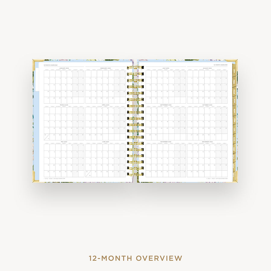 Day Designer 2025 daily planner: Palmetto cover with 12 month calendar