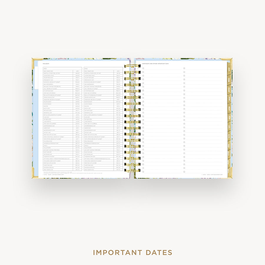 Day Designer 2025 daily planner: Palmetto cover with holidays