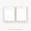 Day Designer 2025 daily planner: Palmetto cover with goals worksheet