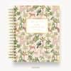 Day Designer 2025 daily planner: Menagerie hard cover, gold wire binding