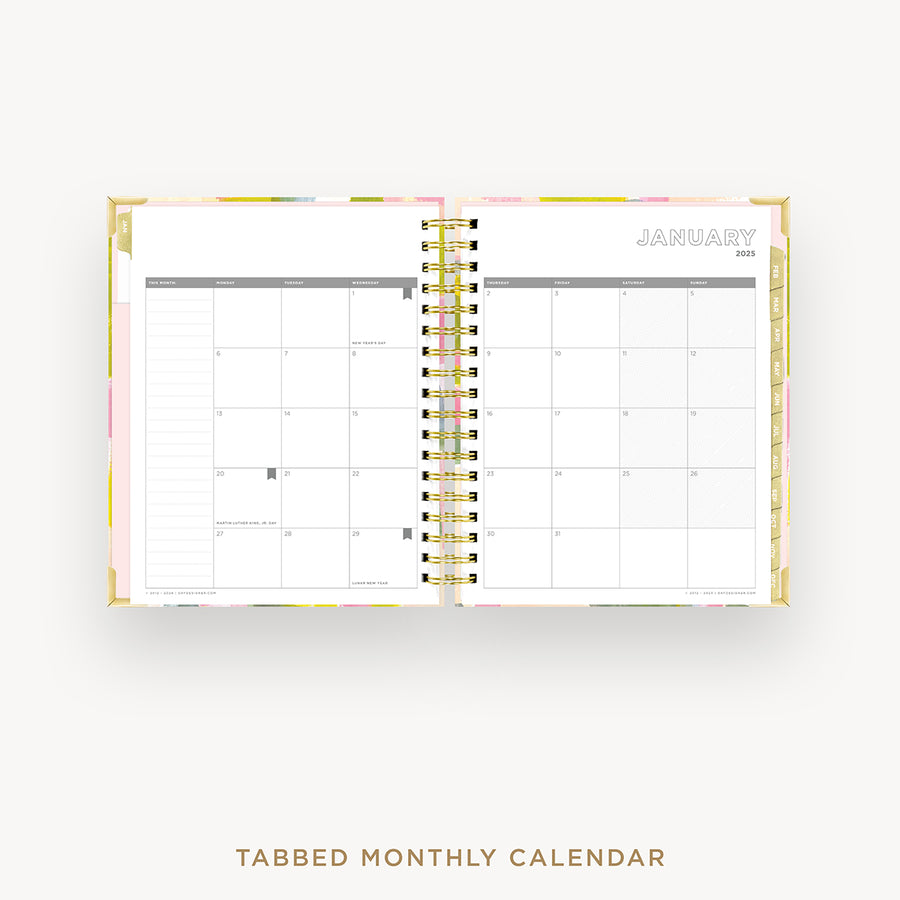 Day Designer 2025 daily planner: Serendipity cover with monthly calendar