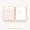 Day Designer 2025 daily planner: Serendipity cover with pocket and gold stickers