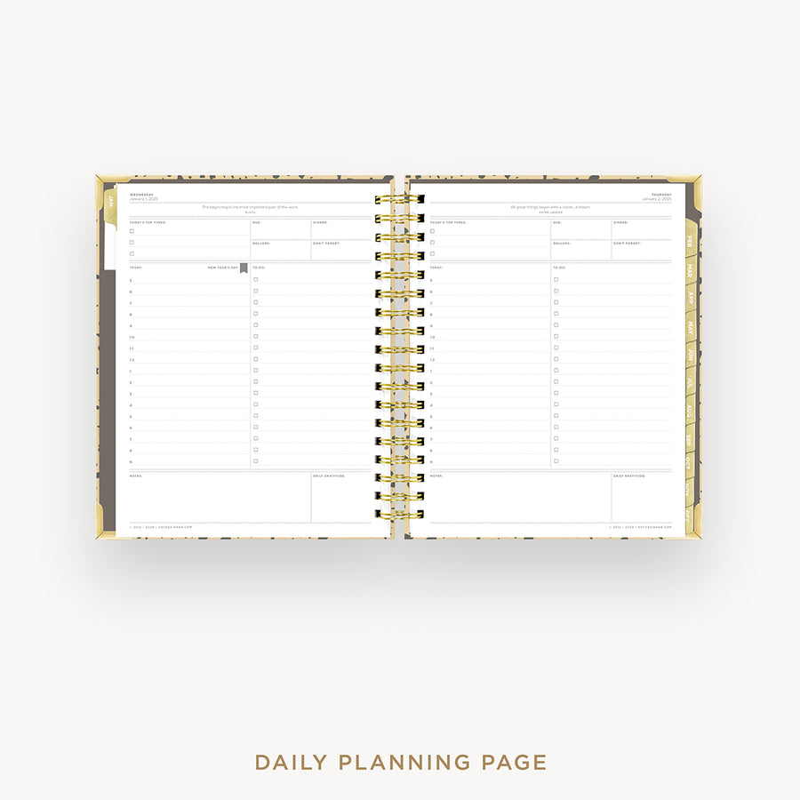 Day Designer 2025 daily planner: Savannah cover with daily planning page