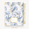 Day Designer 2025 daily planner: Azure back cover with gold detail