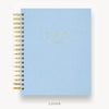 Day Designer 2025 daily planner: Chambray Bookcloth hard cover, gold wire binding