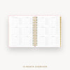 Day Designer 2025 daily planner: Peony Bookcloth cover with 12 month calendar