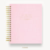 Day Designer 2025 daily planner: Peony Bookcloth hard cover, gold wire binding