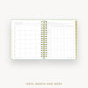 Day Designer 2025 daily planner: Sage Bookcloth cover with ideal week worksheet