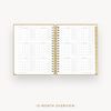 Day Designer 2025 daily planner: Caramel Latte Pebble Texture cover with 12 month calendar