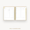 Day Designer 2025 daily planner: Caramel Latte Pebble Texture cover with daily planning page