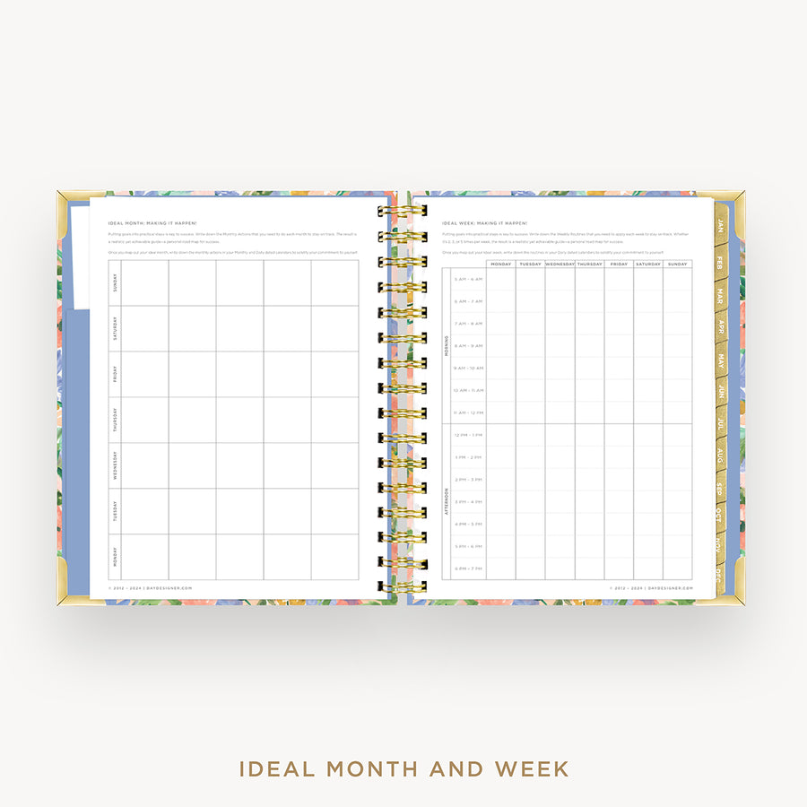 Day Designer 2025 mini daily planner: Lorelei cover with ideal week worksheet