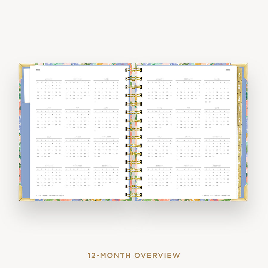 Day Designer 2025 mini daily planner: Lorelei cover with 12 month calendar