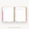 Day Designer 2025 mini daily planner: Camellia cover with ideal week worksheet