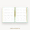 Day Designer 2025 mini daily planner: Sage Bookcloth cover with 12 month calendar