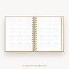 Day Designer 2025 mini daily planner: Caramel Latte Pebble Texture cover with 12 month calendar