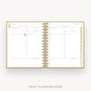 Day Designer 2025 mini daily planner: Caramel Latte Pebble Texture cover with daily planning page