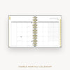 Day Designer 2025 weekly planner: Charcoal Bookcloth cover with monthly calendar