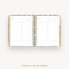 Day Designer 2025 weekly planner: Fresh Sprigs cover with undated daily planning pages