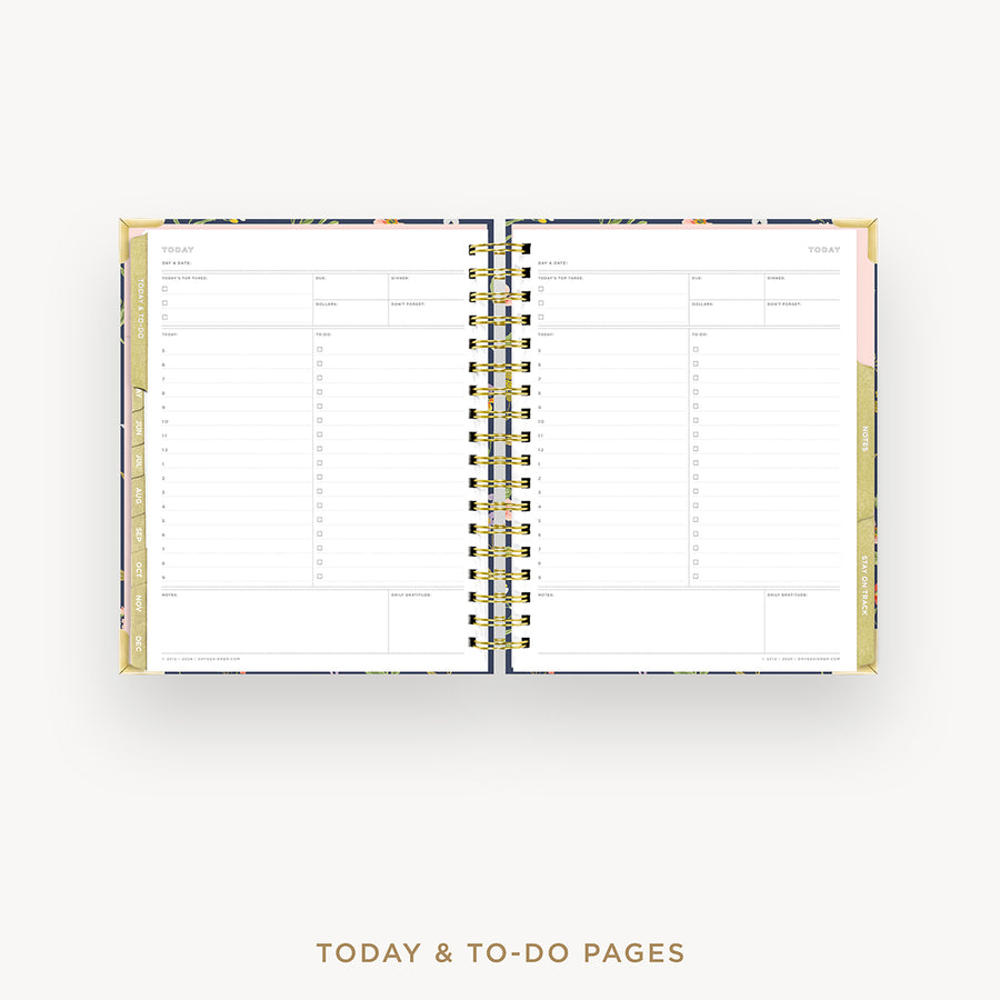 Day Designer 2025 weekly planner: Fresh Sprigs cover with undated daily planning pages