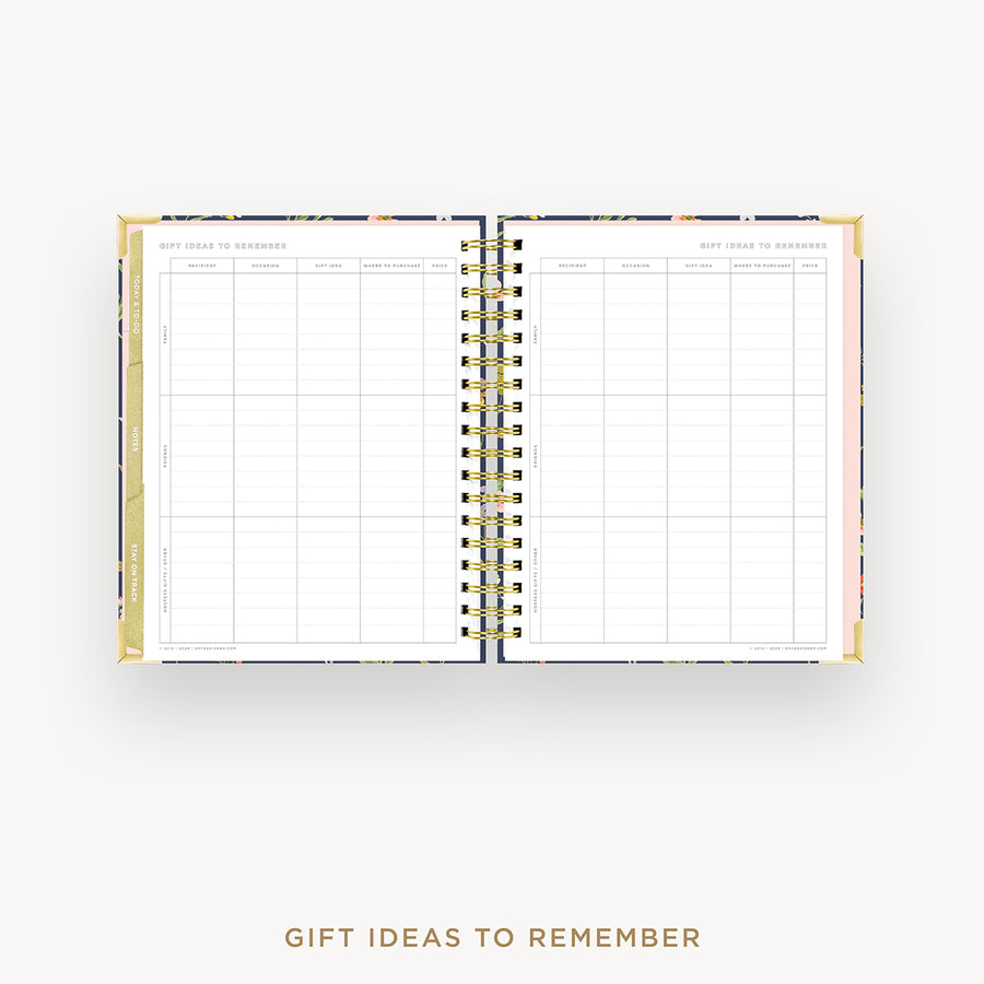 Day Designer 2025 weekly planner: Fresh Sprigs cover with gift ideas pages