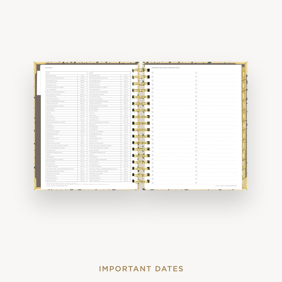 Day Designer 2025 weekly planner: Savannah cover with holidays page