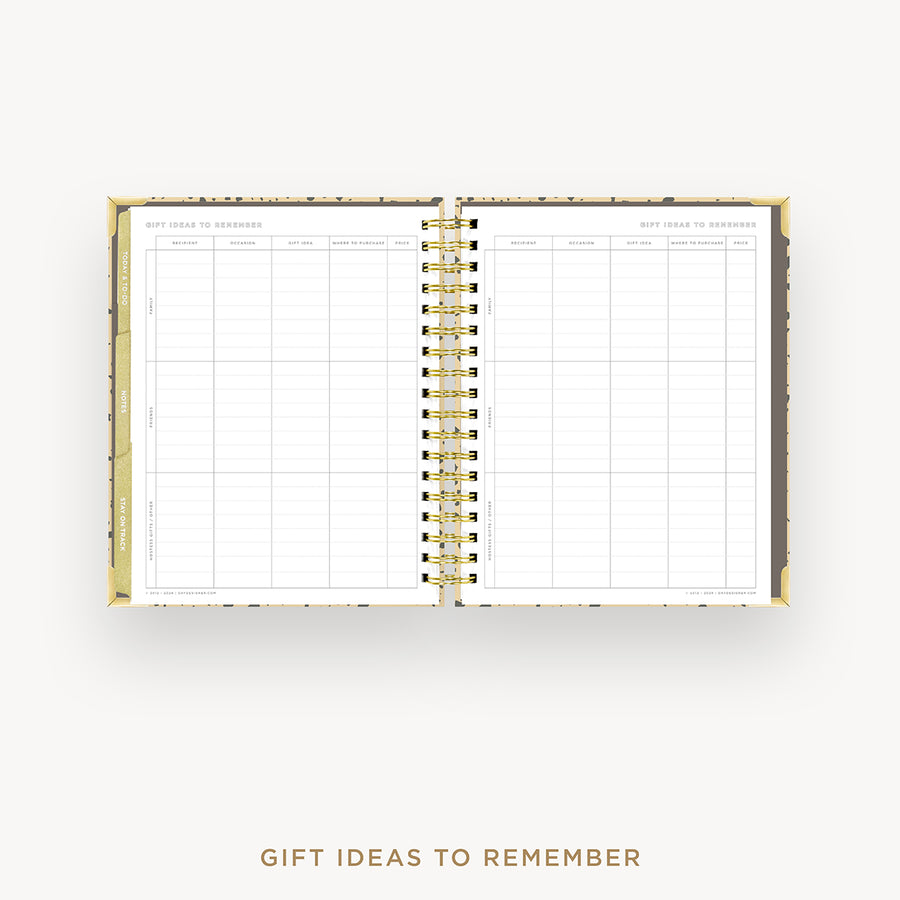 Day Designer 2025 weekly planner: Savannah cover with gift ideas pages