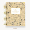 Day Designer 2025 weekly planner: Savannah hard cover, gold wire binding