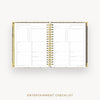 Day Designer 2025 weekly planner: Savannah cover with entertainment party planner