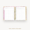 Day Designer 2025 weekly planner: Camellia cover with ideal week worksheet