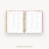 Day Designer 2025 weekly planner: Camellia cover with packing checklist