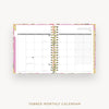 Day Designer 2025 weekly planner: Camellia cover with monthly calendar