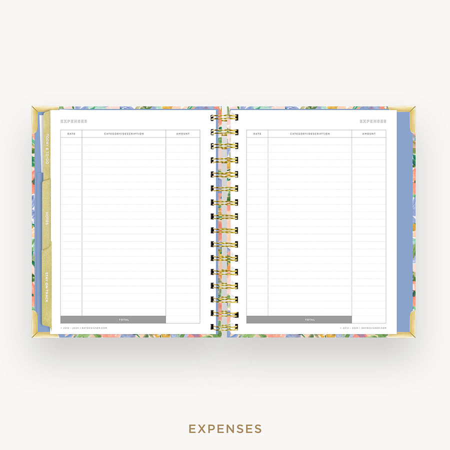 Day Designer 2025 mini weekly planner: Lorelei cover with expense tracking pages