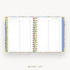 Day Designer 2025 mini weekly planner: Lorelei cover with bucket list