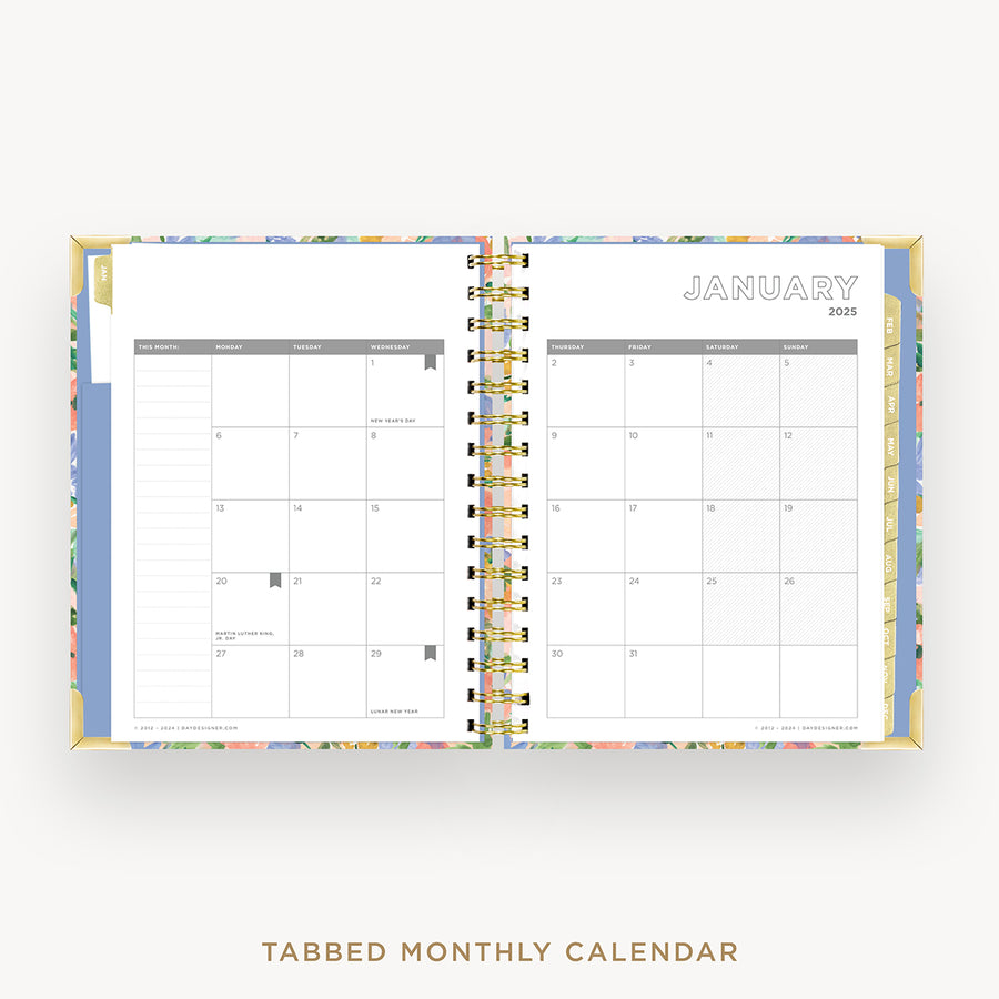 Day Designer 2025 mini weekly planner: Lorelei cover with monthly calendar