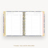 Day Designer 2025 mini weekly planner: Fresh Sprigs cover with thank you notes pages