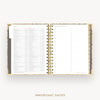 Day Designer 2025 mini weekly planner: Savannah cover with holidays page