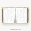 Day Designer 2025 mini weekly planner: Savannah cover with packing checklist