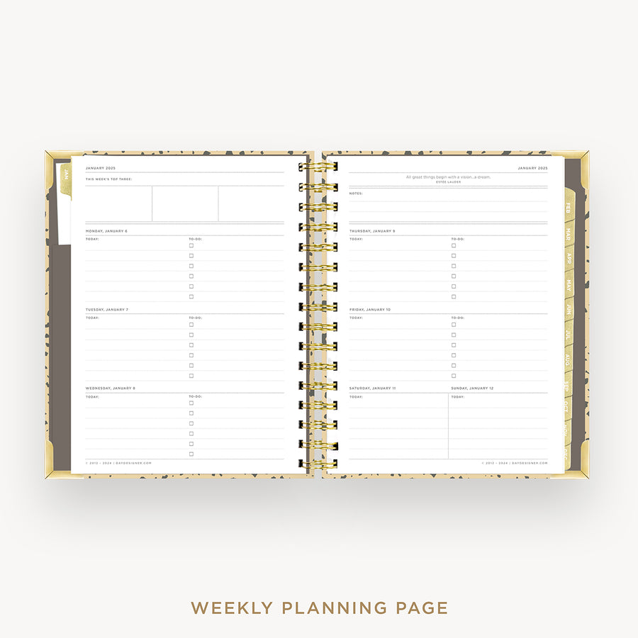 Day Designer 2025 mini weekly planner: Savannah cover  with weekly planning pages