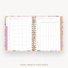 Day Designer 2025 mini weekly planner: Camellia cover with ideal week worksheet